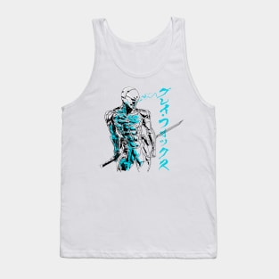 Gray Cyborg Jaeger Tank Top